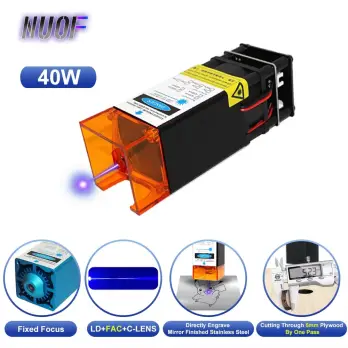 40W  Laser Module Laser Head 450nm Blue Laser TTL Module Home DIY Laser Engraving Machine Wood Marking Cutting Tool