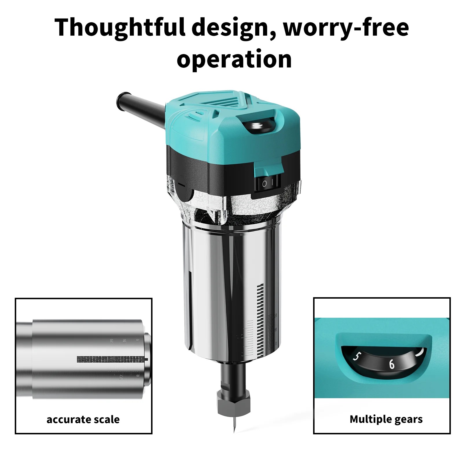 1500W Air Cooled CNC Router Spindle Motor ER 16 Collet Chuck for Woodworking 220V for CNC Engraving Milling - Image 2