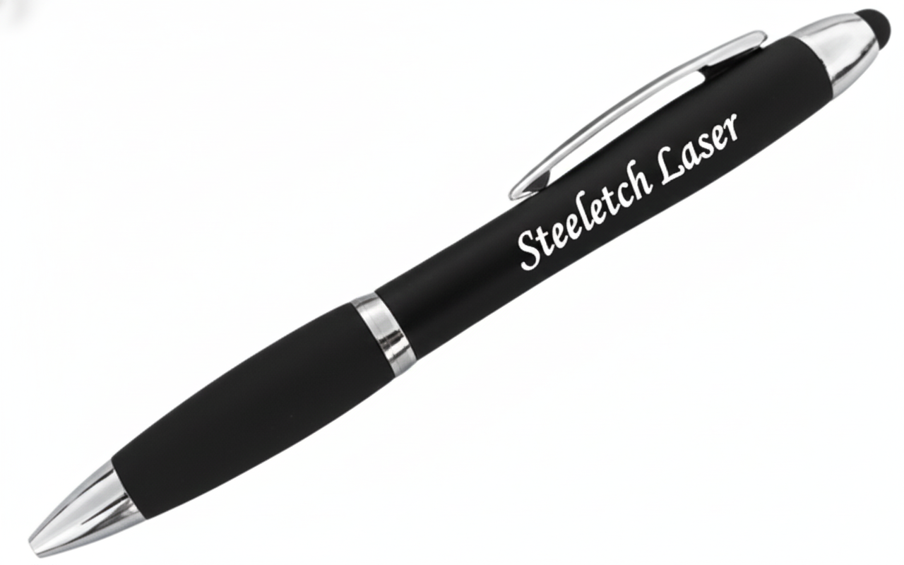 Premium laser- engraved metal light pen